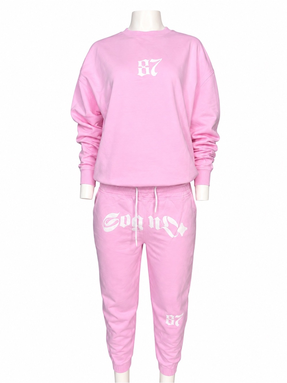 Pink Graphic Two-Piece Pajama Set